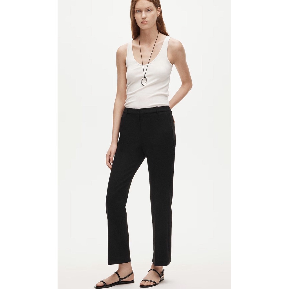 J.Crew Four-Season Stretch Black Kaya Pant Excellent Slim Flare CP436